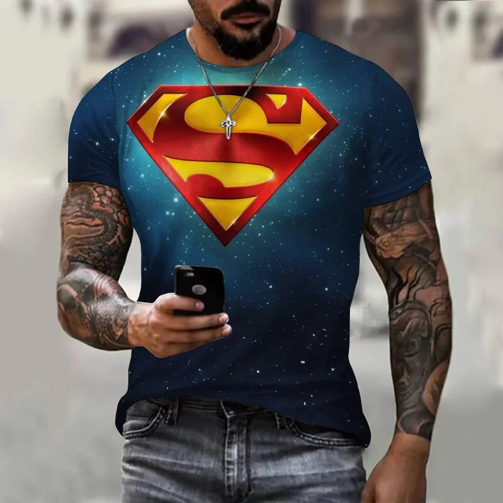 Camiseta con estampado 3D para hombre, ropa de manga corta, cómoda, holgada, de verano