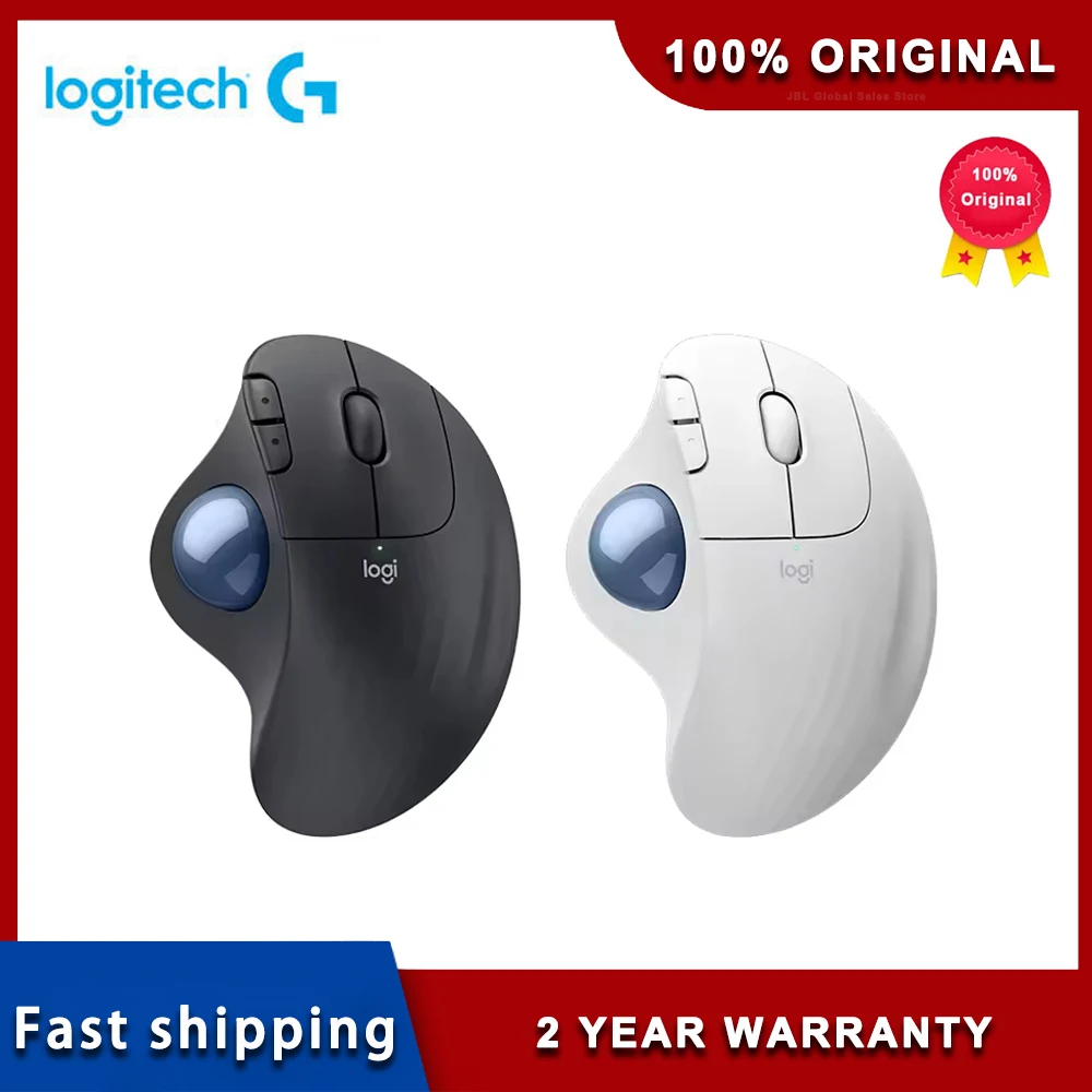 

Logitech Ergo M575S Professional CAD Drawing Mouse Wireless for Bluetooth Trackball Ergonomic Design for Office Business USB
