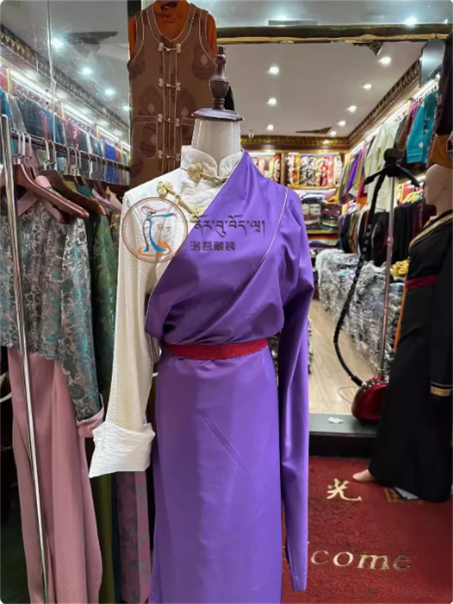 

Women's Xizang style simple Tibetan robe