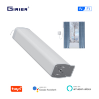 GIRIER Smart Curtain Motor WiFi Electric Curtain Opener with RF433 Remote for Windows Works with Tuya Smart APP Alexa Hey Google