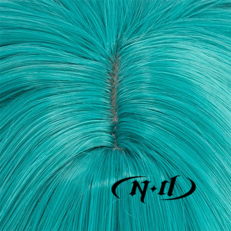 ND Phosphophyllite Cosplay Wigs Anime Land of the Lustrous Fluorescent Synthetic Green Short Hair for Party Cosplay Accessories