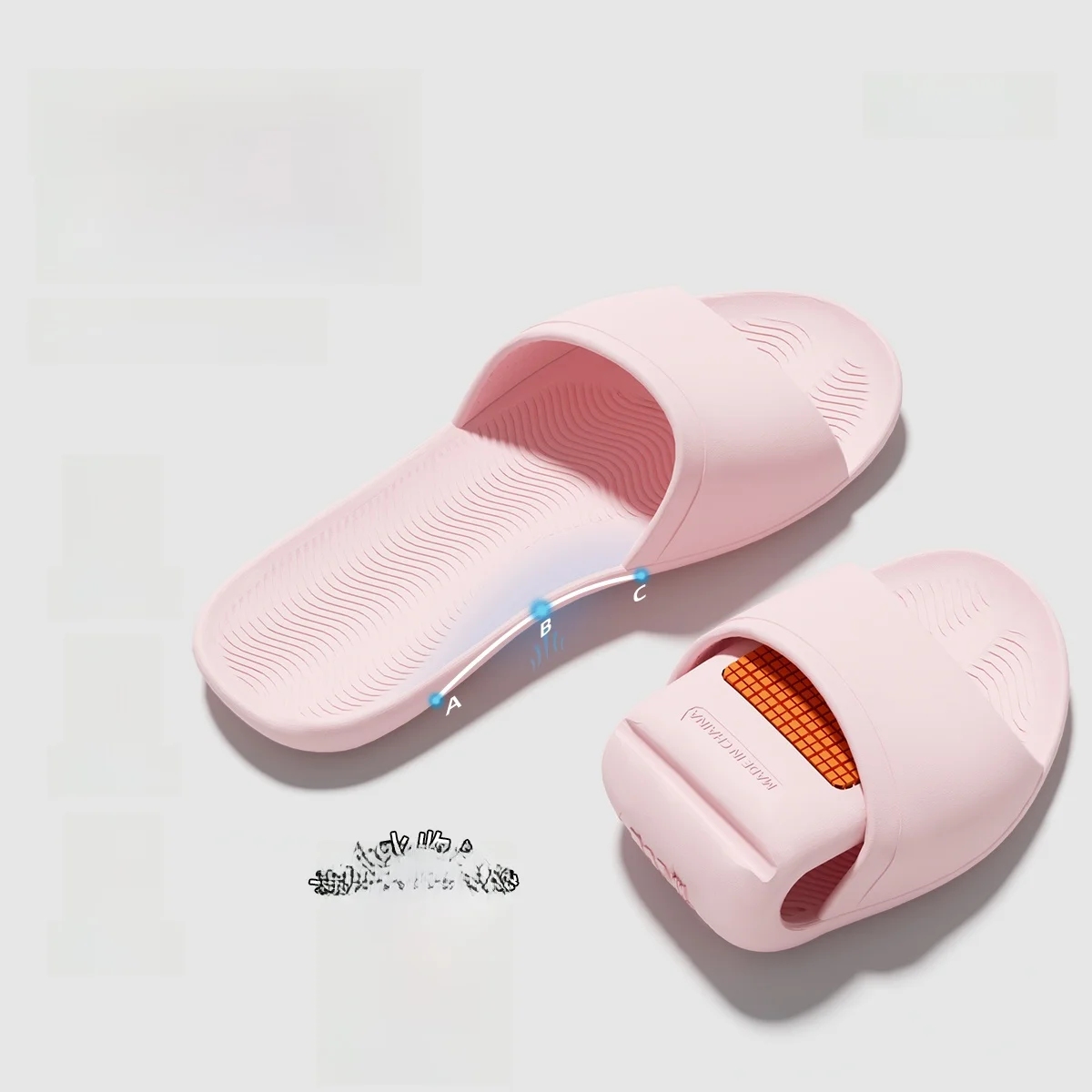 Portable Folding Men's Slippers Travel Anti-slip Hotel Bathroom Disposable Bathing Wear-Resistant Slip-On Sandals for Busines...