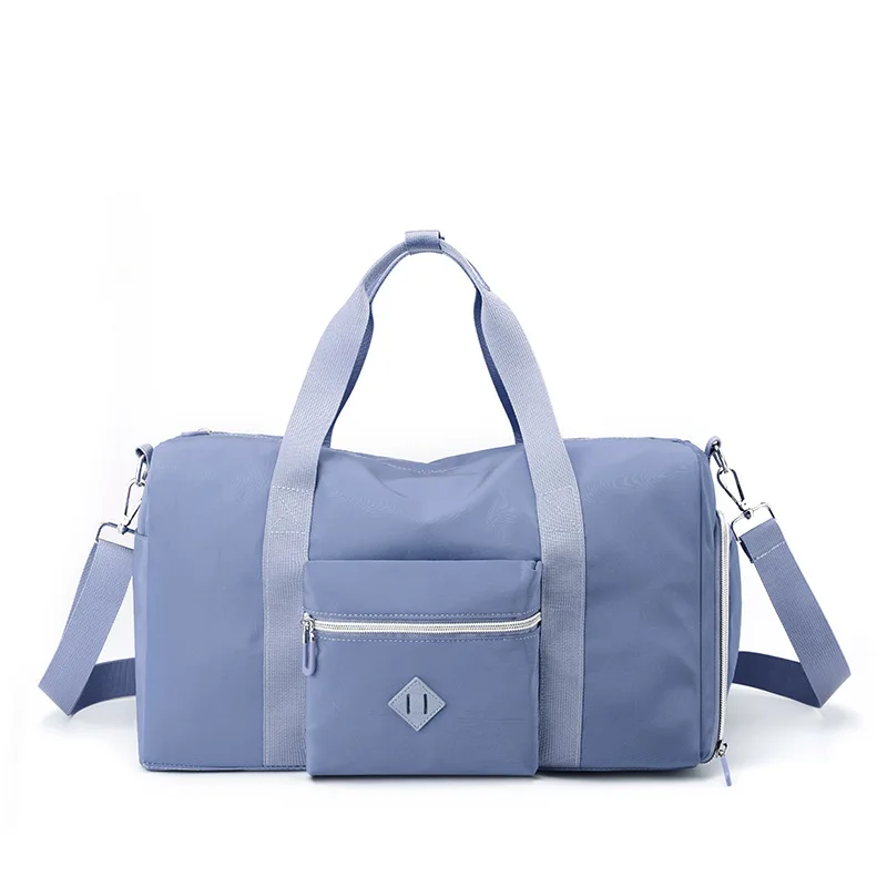 New Waterproof Large gym bag Outdoor Casual sports bags With Shoes Position Travel handbags 7 Colors Solid Nylon duffle bag