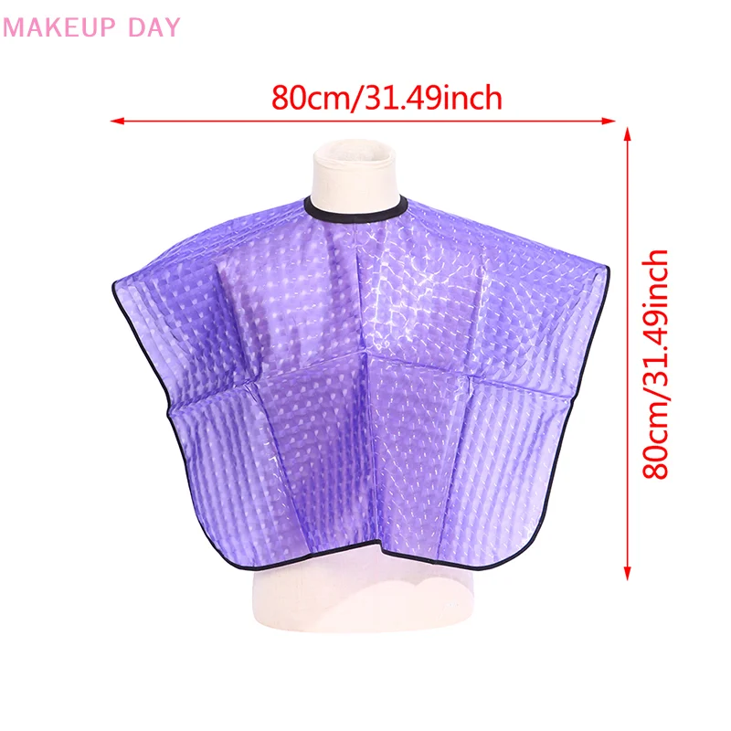 Short Style Hairdressing Cape Hair Dye Shawl Reusable Waterproof Salon Cloak