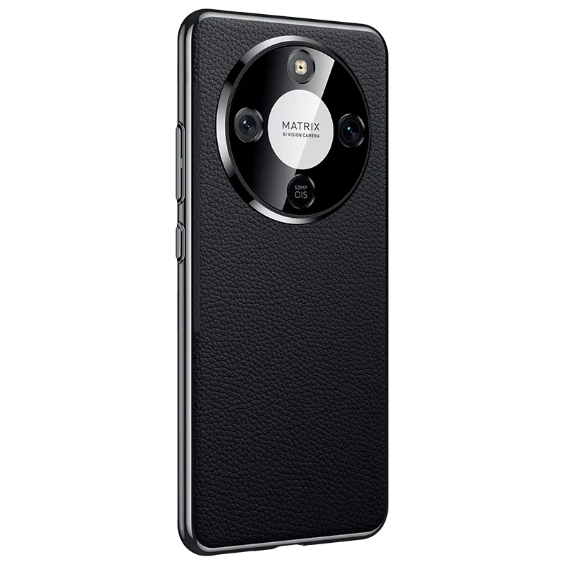 

Премиум натуральная кожа + ПК гальваническая задняя крышка для Honor X70 X60 X50 Pro защита камеры чехол для телефона с защитой от падения