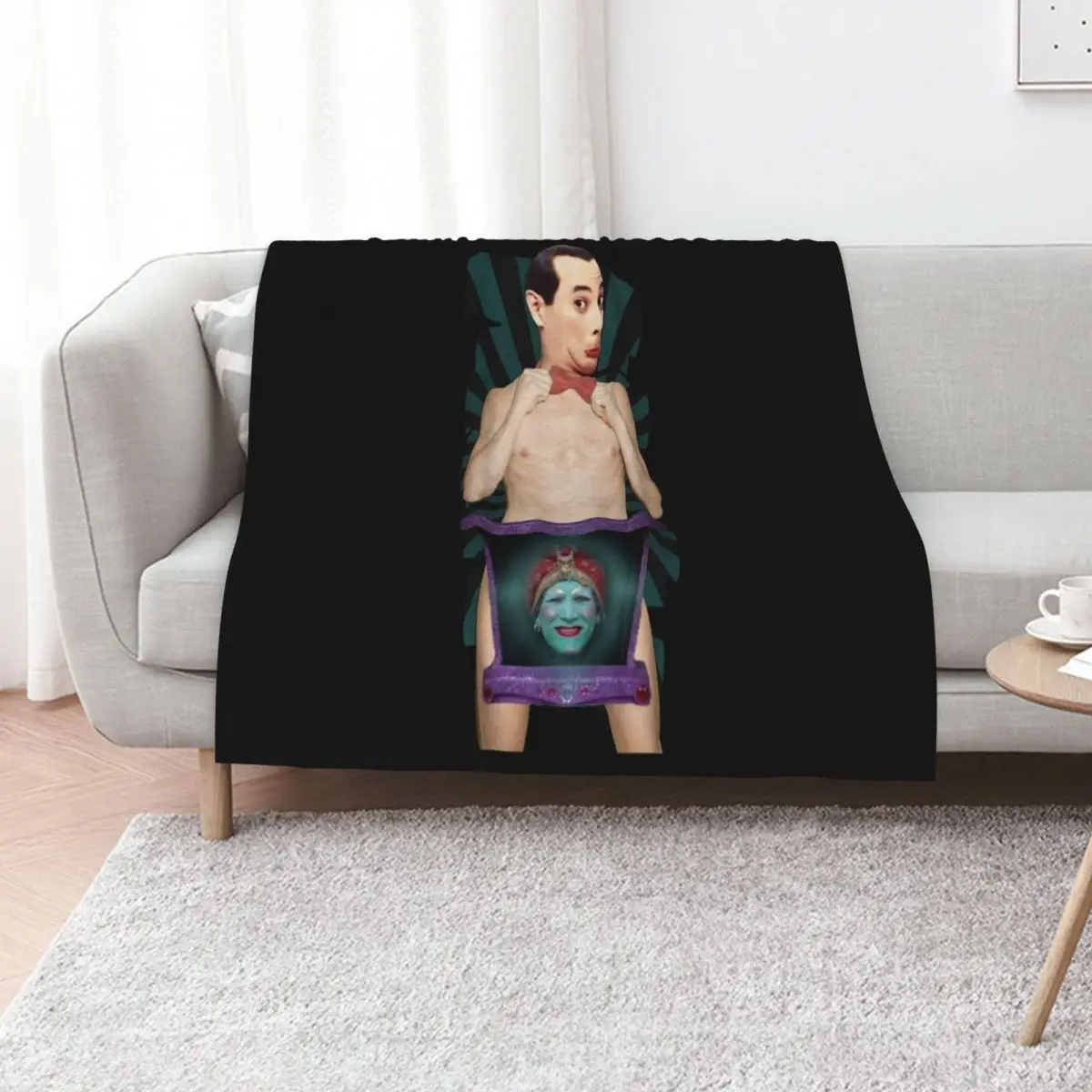 

Pee Wee Herman after dark Throw Blanket Large Sleeping Bag Sofas Luxury Designer Blankets