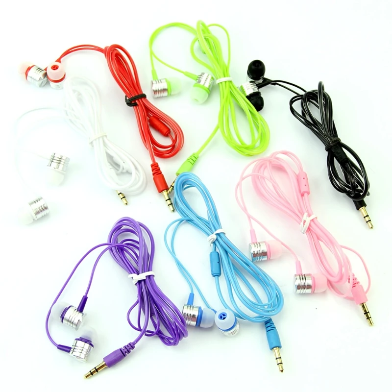 Fones ouvido intra-auriculares 3,5 mm Fone ouvido para telefone MP3 para PC
