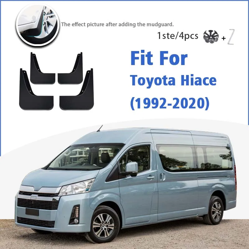 

Mudguard For Toyota Hiace 1992-2020 Front Rear 4pcs Mudflaps Mudguards Car Accessories Auto Styline Splash Guard Fender Mud Flap