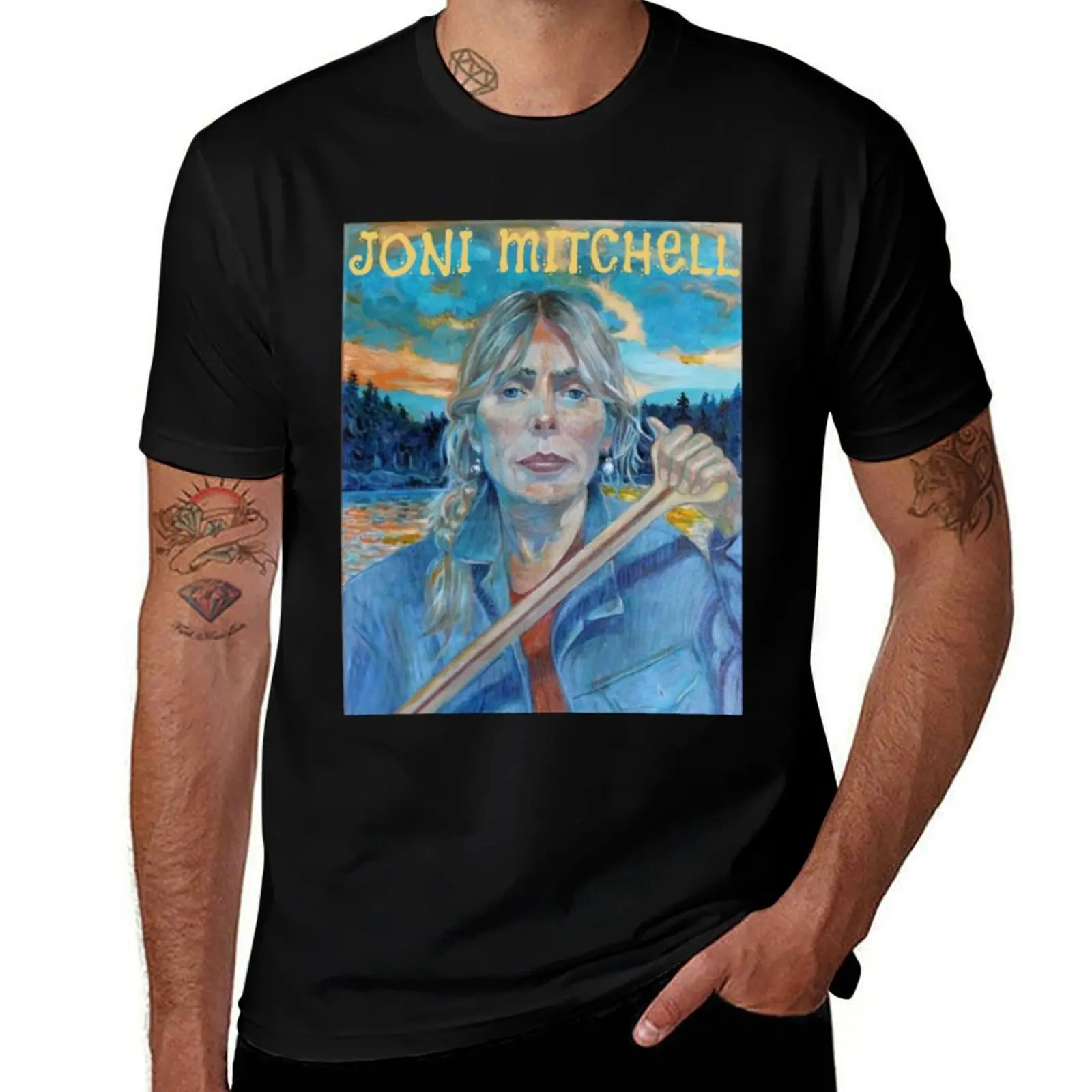 

Joni Mitchell Mitchell Blue _ T-Shirt summer clothes anime clothes tops summer 2025 t shirt men 100℅ cotton