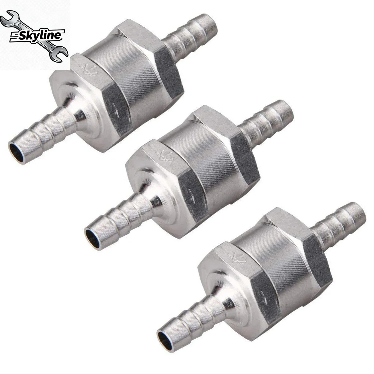 Car Motorcycles Ships Fuel Non Return One Way Check Valve 6/8/10/12 mm Aluminium Alloy one-way valve oil circuit check valve