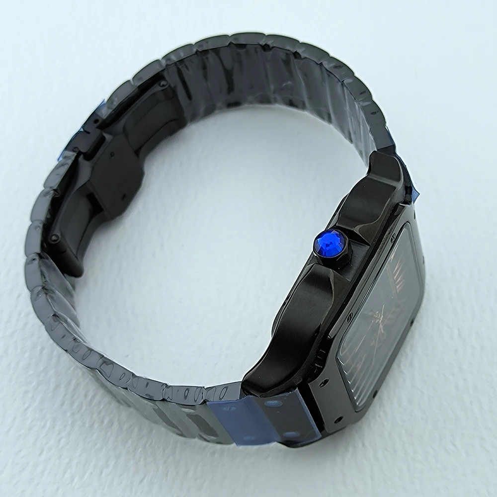 NH35 Black Watch 38mm High Quality Watch Men's Stainless Steel Automatic Watch Customized Logo Suitable for NH35 Movement Watch view 6