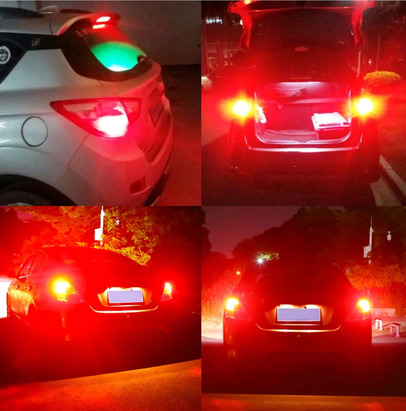 2025 update 144 LED 1157 P21/5W BAY15D CANBUS STOP TAIL LIGHT BRAKE LIGHT 380 RED BULBS