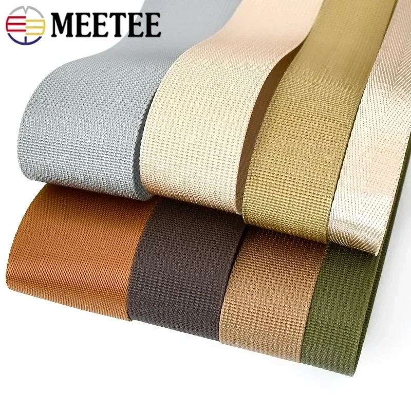 10Meters 20-50mm Nylon Webbing Tapes Ribbons For Belt Dog Collar Backpack Strap By The Meter Bias Binding DIY Sewing Accessories