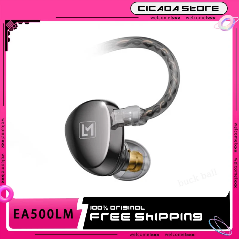 Simgot Ea500lm Hifi Earphone Double-Magnetic Double-Cavity Moving Coil Earphone In Ear Alloy Material Earbuds Game Fallow Custom