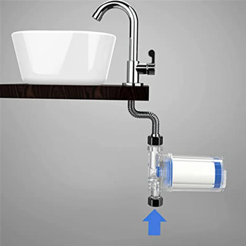 Calentador de agua para lavadora A66T, filtro de agua para ducha, filtro purificador de agua del grifo frontal