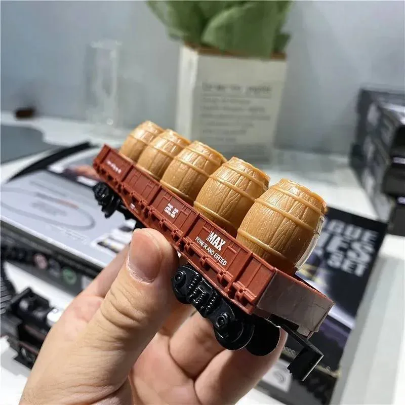 Kids Simulation Electric Train Model with Track Railway Toys Battery Operated Classical High-speed Rail Train Toys For Children