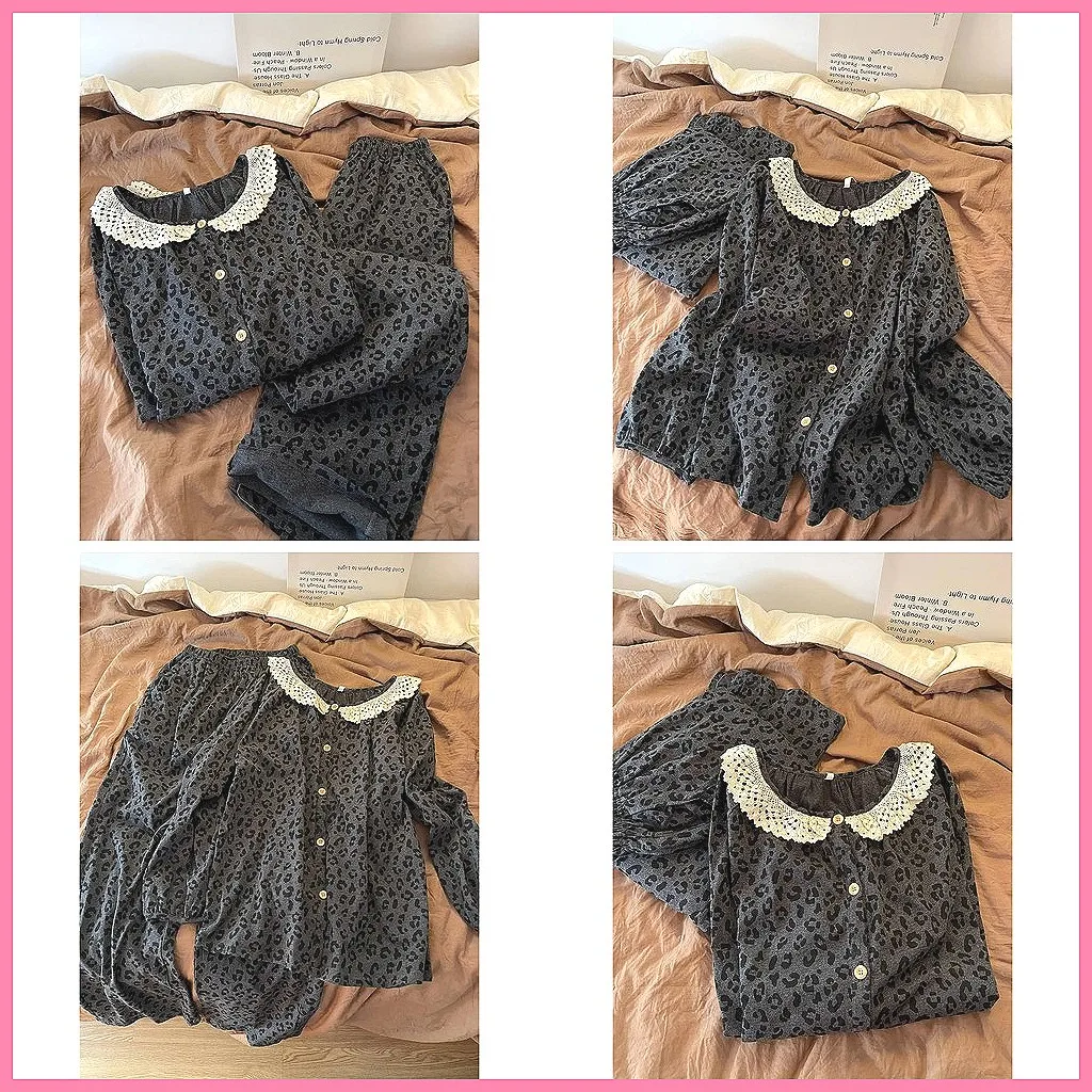 

Leopard Print Fleece Pajamas Set for Women, Cozy Winter Nightwear Home & Outdoor Loungewear 2025 (Characters: 78)
