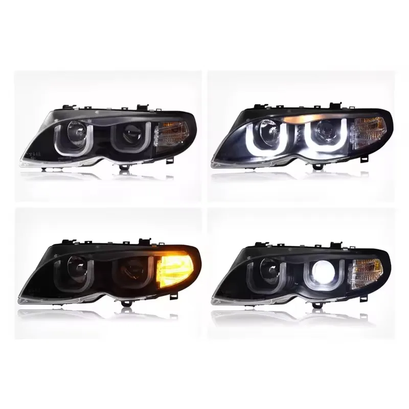 Car LED Headlight Light Assemblies For BMW E46 2002-2006 Auto Fog DRL Brake Turn Signal Lamp Plug and Play