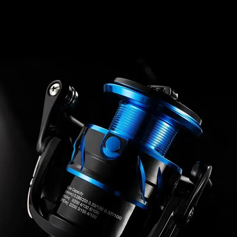 2025/يحتوي على بكرة صيد دوارة Iii 2000/3000/4000/5000 بكرة صيد للمياه المالحة عجلة دوارة بقوة سحب كبيرة #4