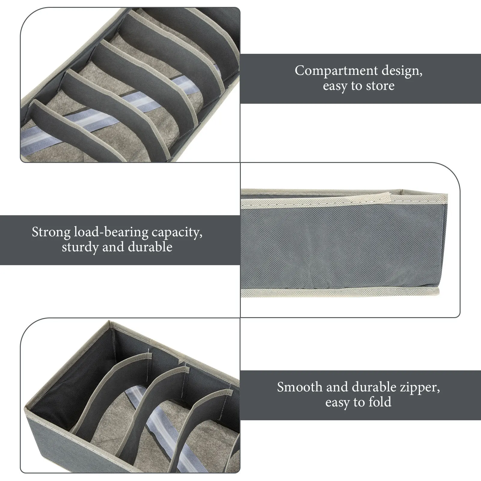 

3pcs Bra Drawer Underwear Storage Home Supplies Box Sock Organizer Home Supplies Houseware Underwear Organizer