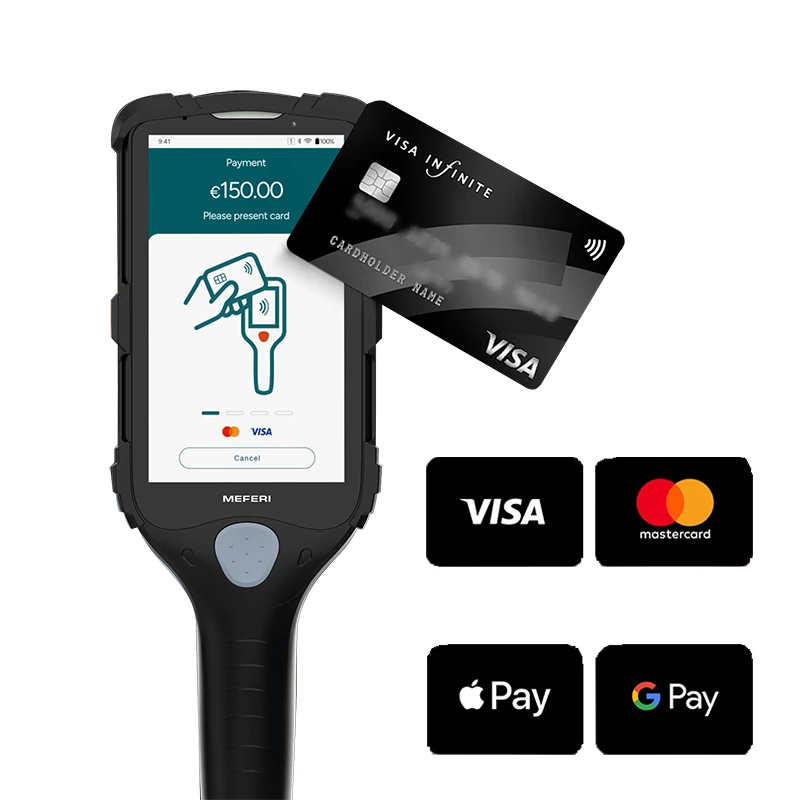 

Supermarket 1D 2D Barcode Scanning Data Capture and Online Payment Support VISA Creditcard All-in-one Payment System