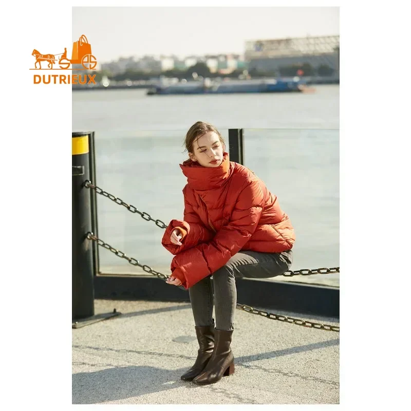 New Winter Cotton Jacket for Women,heavy Industry 90% High Down White Duck Down Thickened Down Jacket for Women Short Lapel Coat