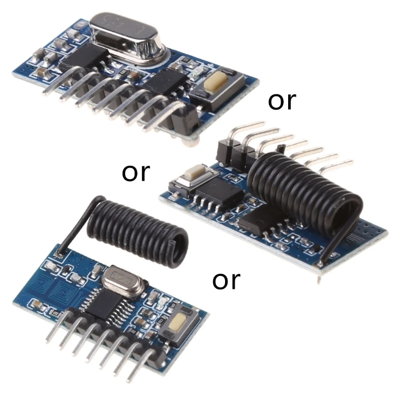 433mhz RF Receiver Learning Code  Module 433mhz Wireless 4 Channel Output Diy For Remote Control 1527 Encoding