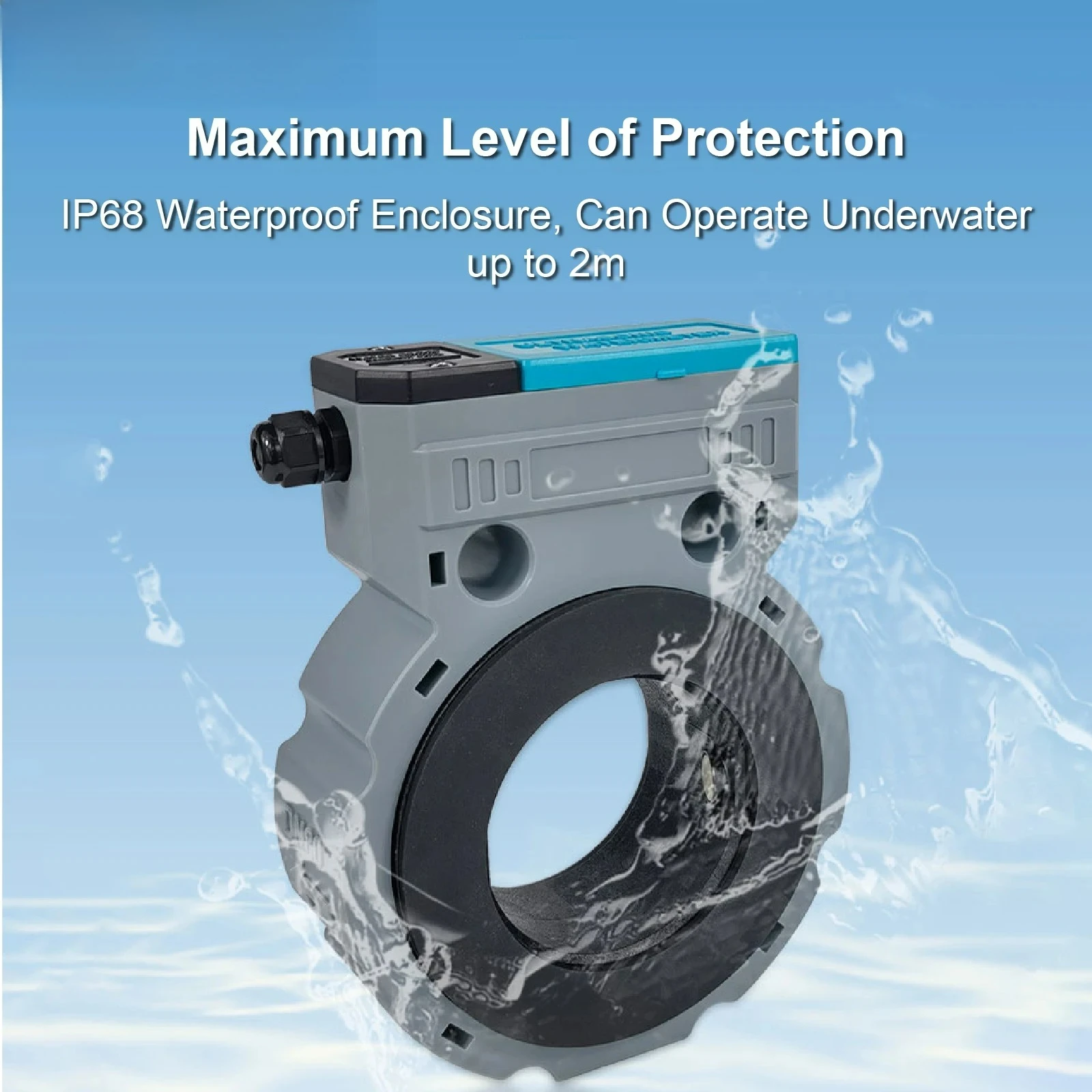 CK-ASW-1-K Ultrasonic Flow Meter DN50-150 Card-type Smart IP68 Battery Water Meter RS485 Remote for Irrigation & Pipeline