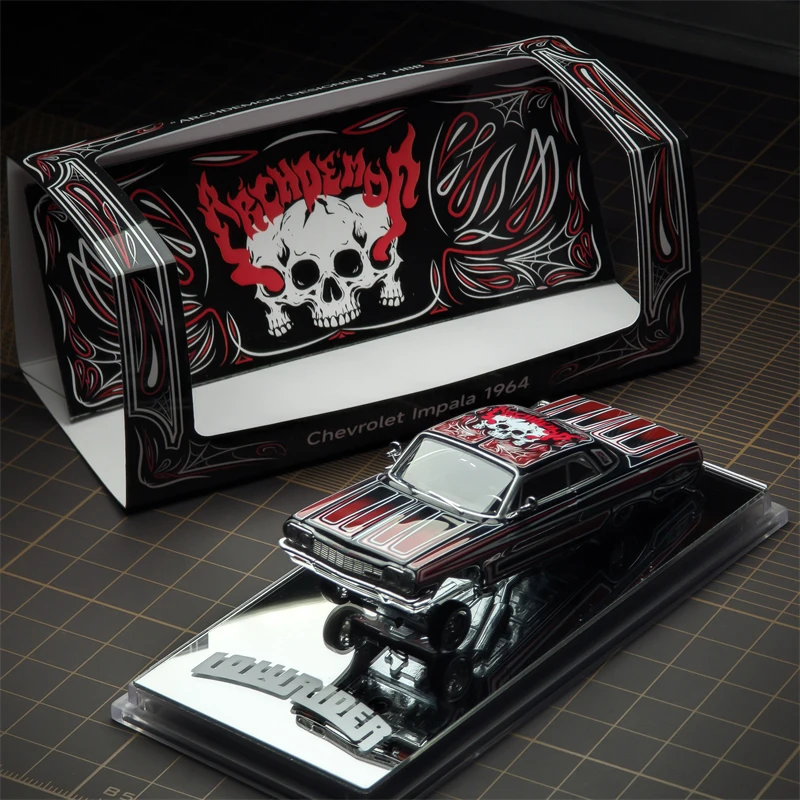 [Vorverkauf] 97m 1:64 1964 Impala LowRider Gypsy Rose / ARCHDEMON Druckguss-Modellauto