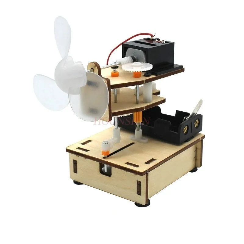 Handmade electric shaking fan, laser alarm, physics teaching tool for scientific experiments