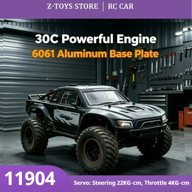 FS‑11904 30cc Petrol Gas RC Monster Truck 1/5 Scale 4WD Off‑Road Hobby Grade Remote Control Racing Car for Hobby Players