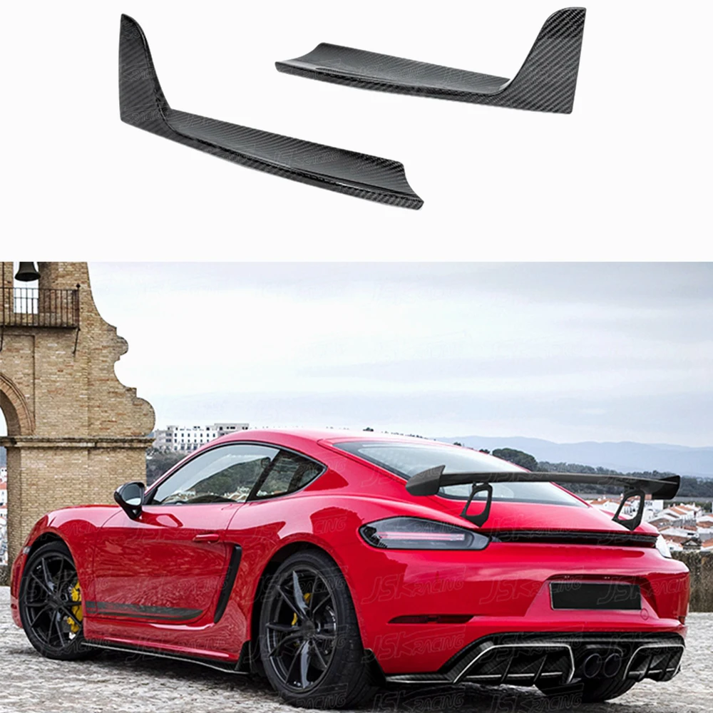 

P Style Carbon Fiber Rear Splitters For Porsche Cayman 718 2016-2020