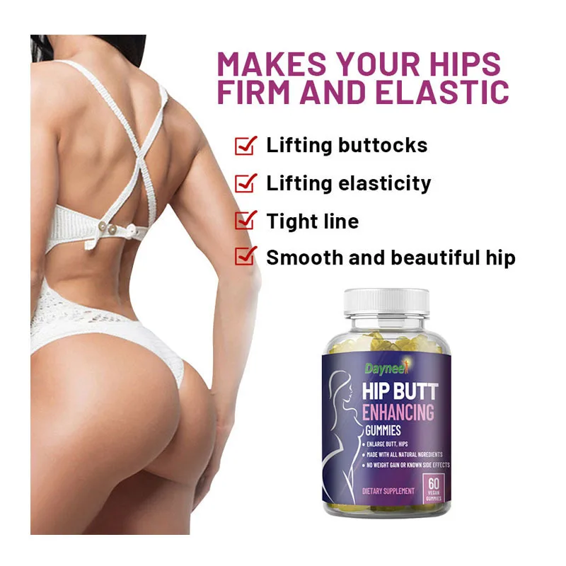 2 bottles（Hip Butt Enhancin Gummies+BBL BREAST CURVE GUMMIES）Helps shape Make it bigger fuller stronger Add natural curve