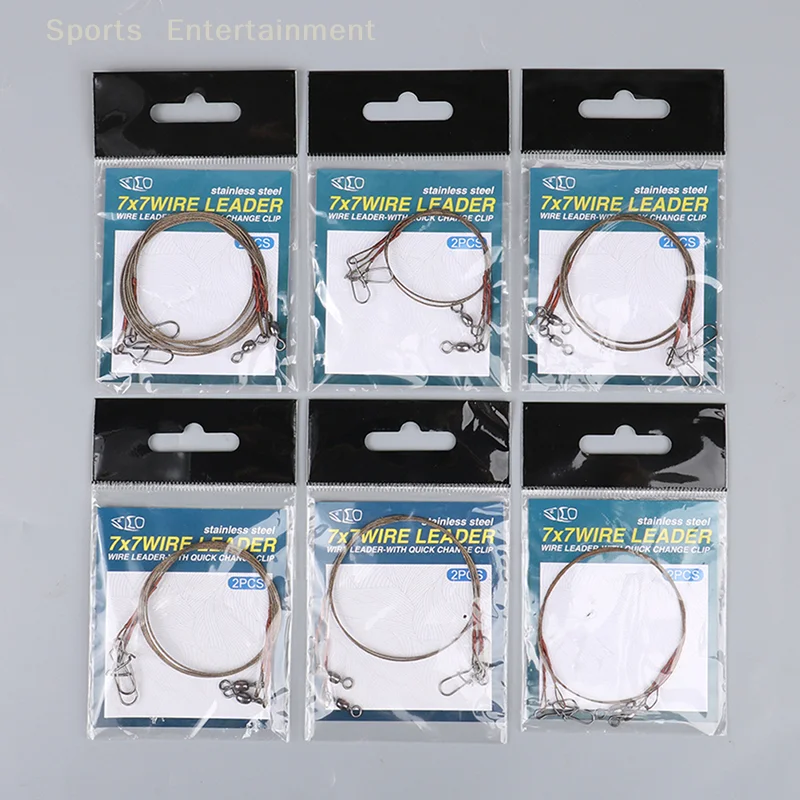 1 Pack Steel Fishing Line Wire Line Leader Fishing Leash  Anti-winding Titanium Wire Anti-bite Wire Fishing line Accessories