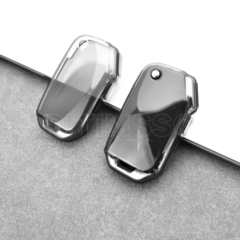 3 Bottons Folding TPU Shell Fob Holder  for KIA Sportage R Stinger GT Sorento Ceed CD Cerato Forte 2018 2019 Car Key Case Cover