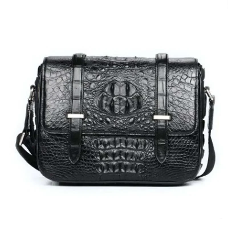 dongou crocodile bag men handbag leisure Oblique cross package men bag Men's bags