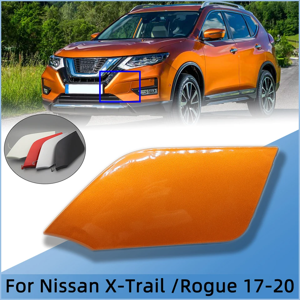 For Nissan X-Trail XTtrail Rogue T32 Car Front Bumper Towing Hook Eye Cover Cap 2017 2018 2019 2020 Tow Hook Hauling Lid Garnish