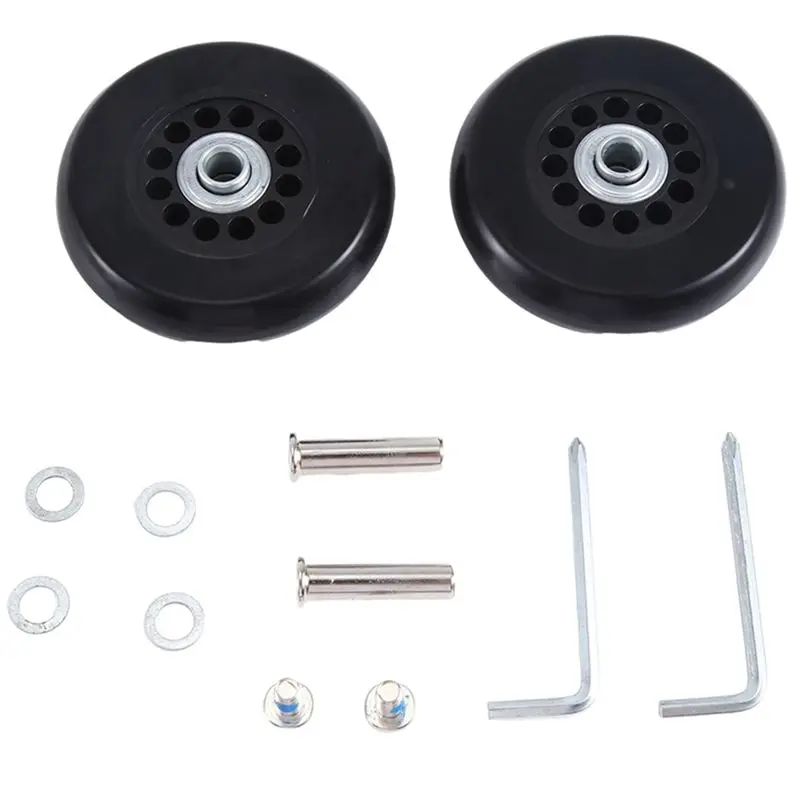 new-78x20mm-set-of-2-luggage-suitcase-replacement-wheels-kit-pu-swivel-caster-wheels-carbon-steel-bearings-repai-set-kit
