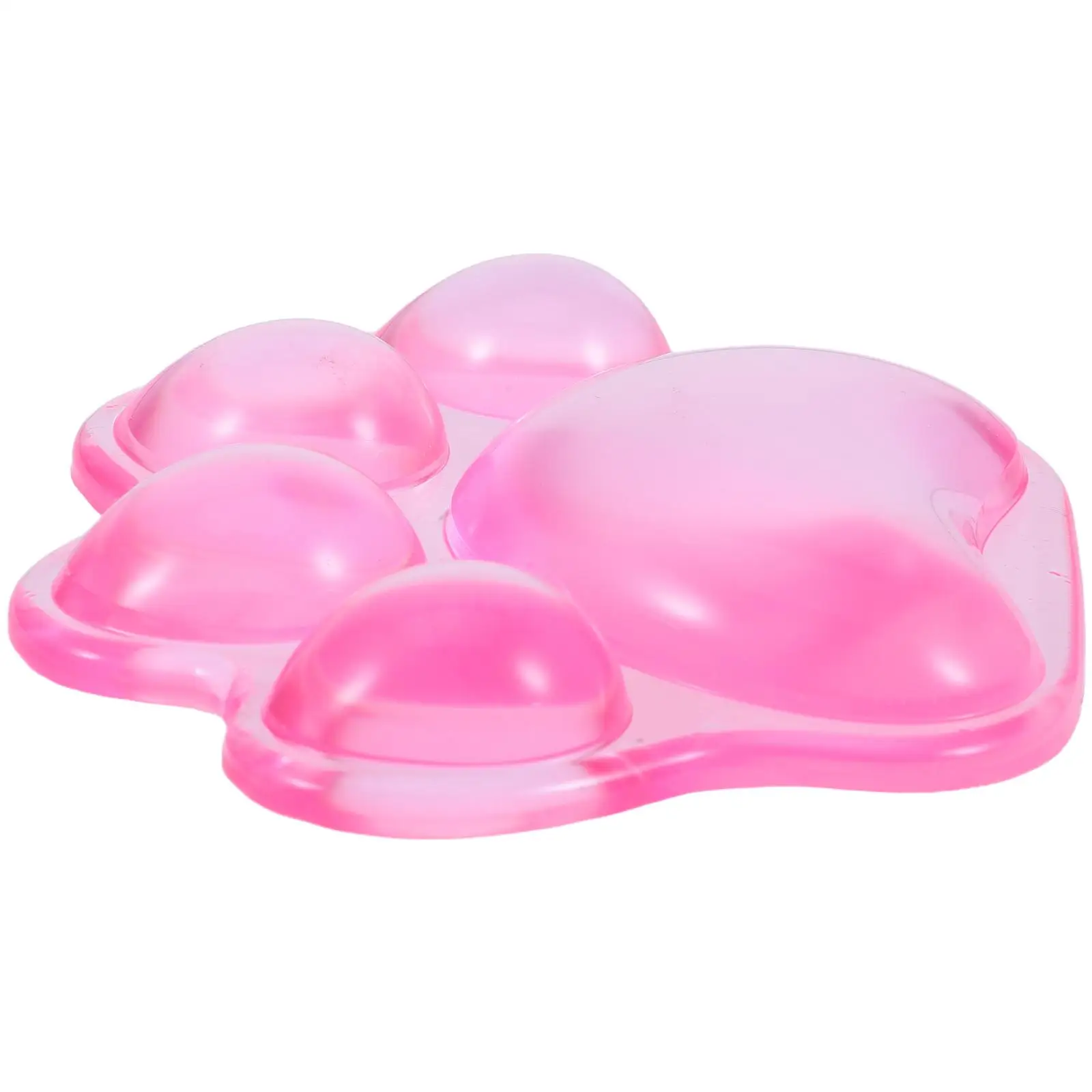 

Cat Claw Wrist Pad 3D Transparent Silicone Keyboard Mouse Rest Ergonomic Computer Desk Pink Cushion Non Slip Gaming Practical