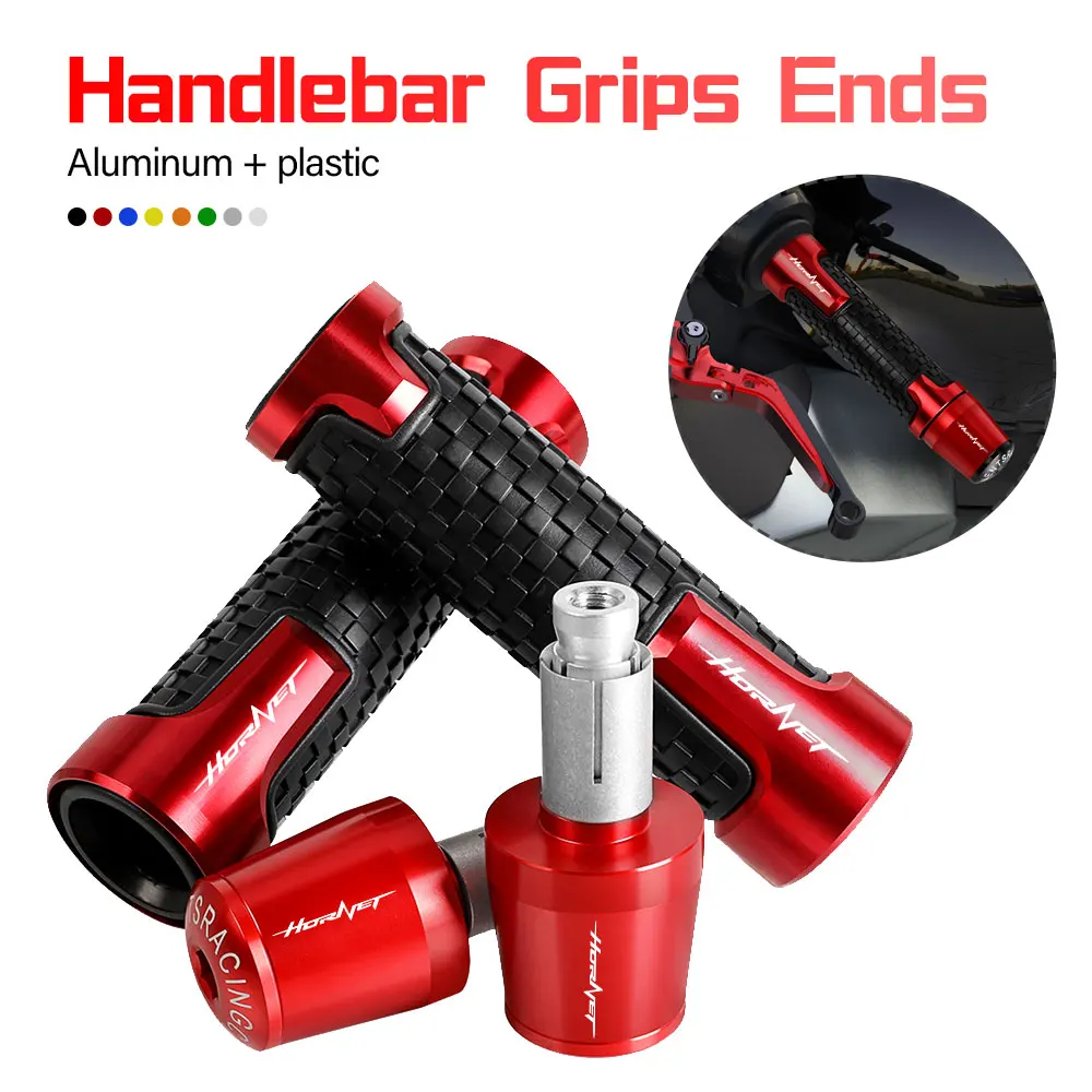 

7/8'' 22mm handlebar grips ends handle bar Anti-skid grip end FOR HONDA HORNET 250 600 CB599 2004 2005 2006 2007 2008 2009 2011