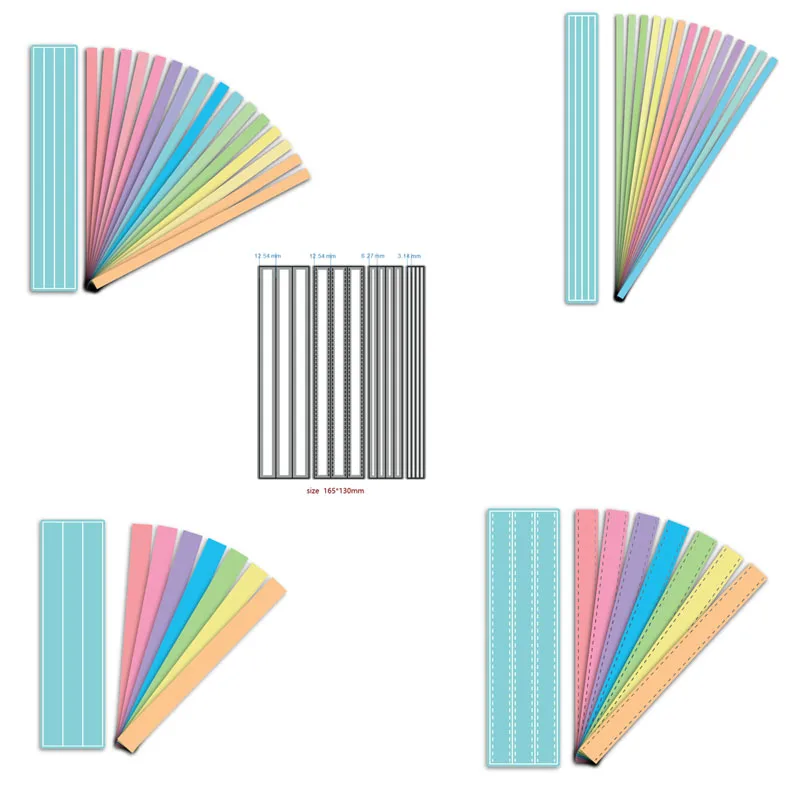 Metal cutting dies A2 background strips Die cut mold card Scrapbook paper craft knife mould blade punch stencils