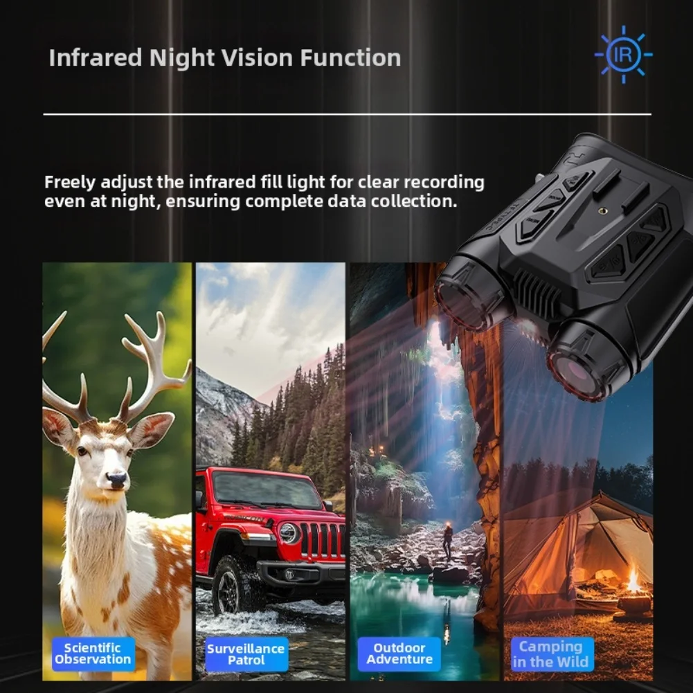 For Night Vision Digital Binoculars With WiFi 4K 16x Zoom Portable Dual Tube Digital Telescope For Outdoor Camping & Hiking