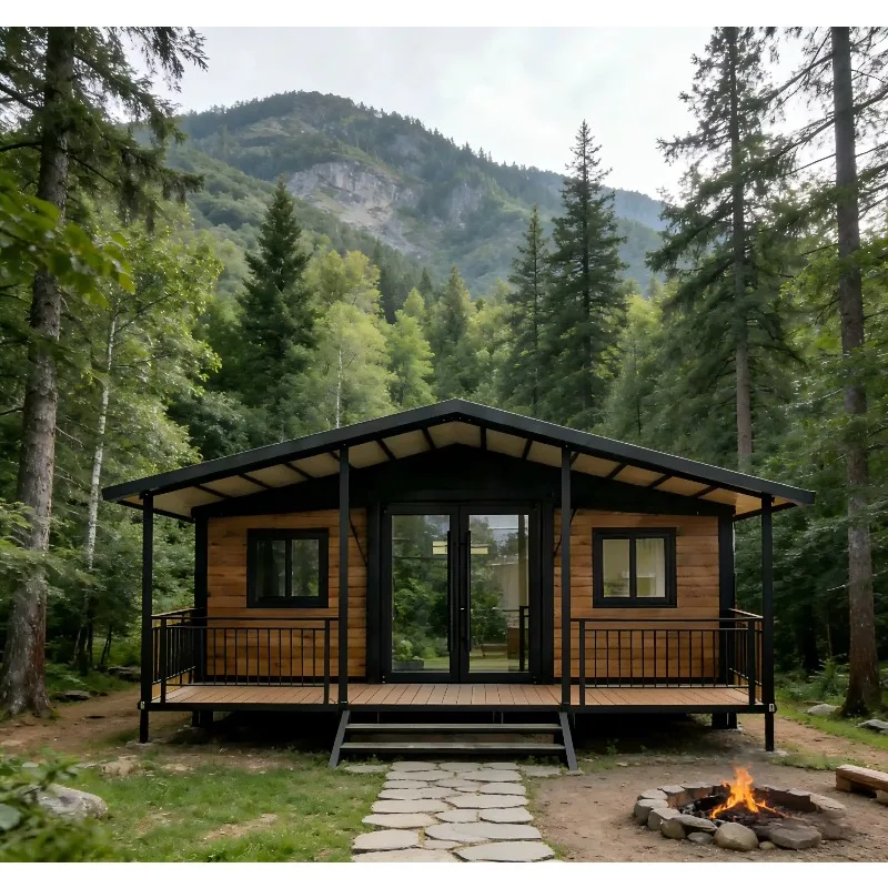 Wholesale Container House Luxury Expandable Folding Container House Modular Cabin 20ft 30ft Container for Resort Forest House