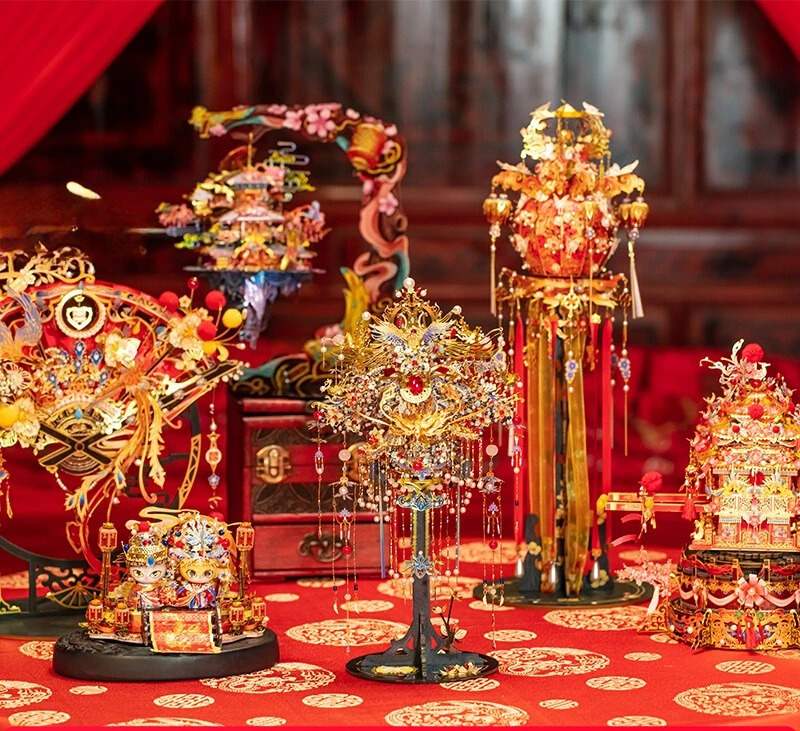 

Свадебная серия Guofeng Sansheng III, трехмерная металлическая сборная модель головоломки ручной работы