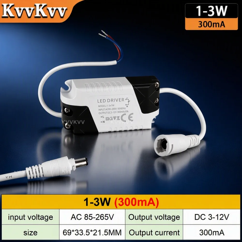 LED Transformer Power Supply AC85-265V Input 1W50W Adjustable Output 20W 30W 36W 48W 50W Lighting Driver for DIY LED Lighting