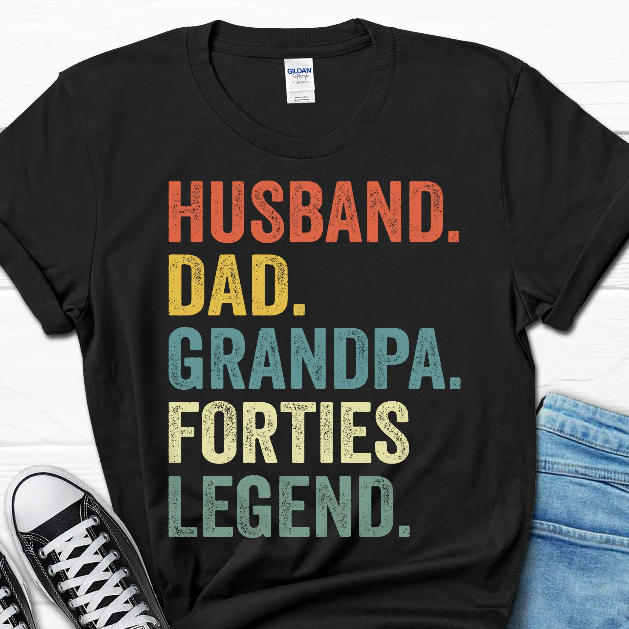 Husband Dad Grandpa Forties Legend T Shirt For Men 80th Birthday Party s Him Turning 80 Year Old Men's 1943