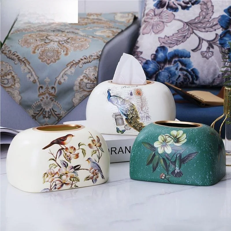 american-country-style-ceramic-tissue-box-european-living-room-dining-room-decorative-napkin-box-new-chinese-style
