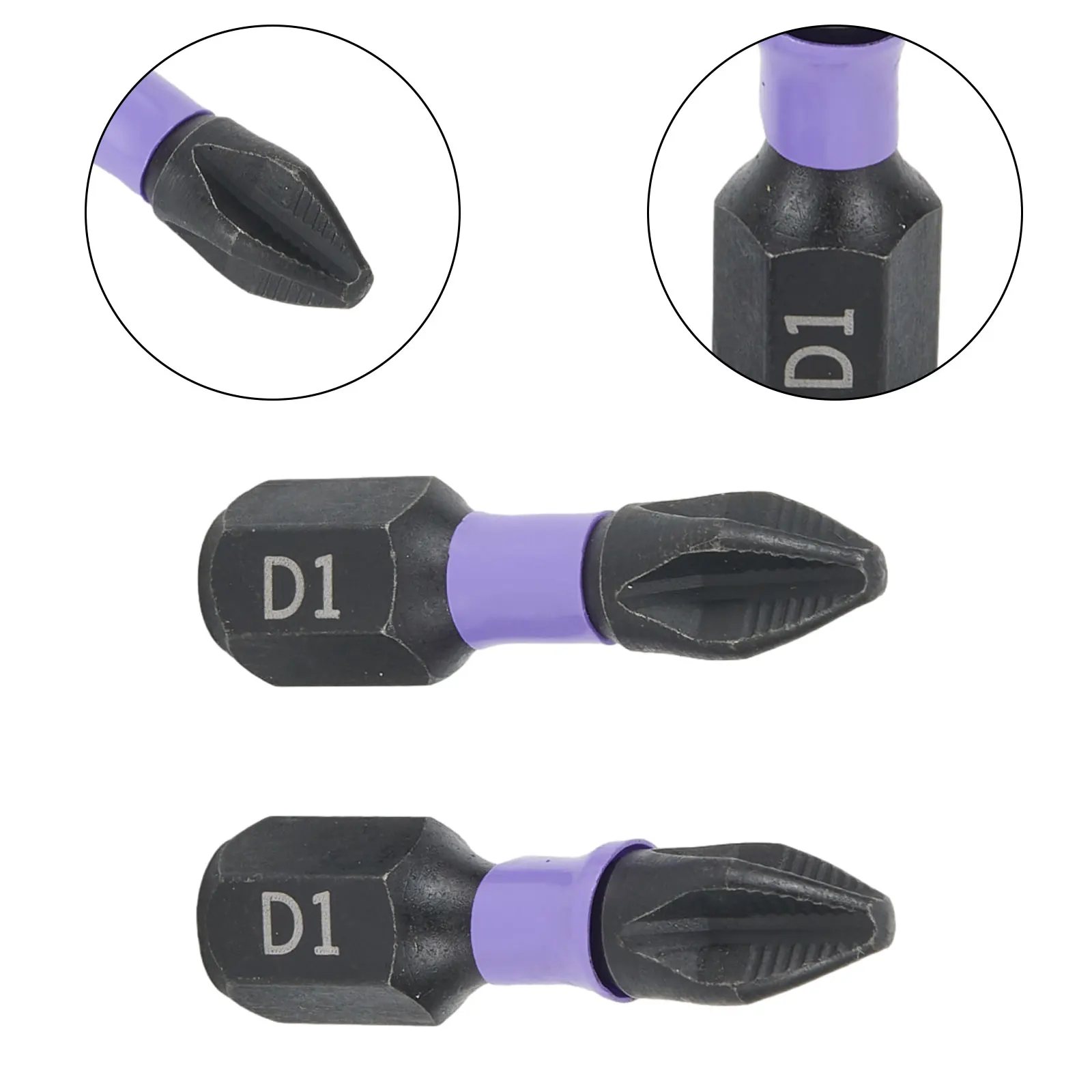 2PCS 62HRC PH2 Magnetic Batch Head High Hardness Non-Slip-Impact Bits Cross/ Screwdriver Alloy Steel 25/50/65/70/90/150mm
