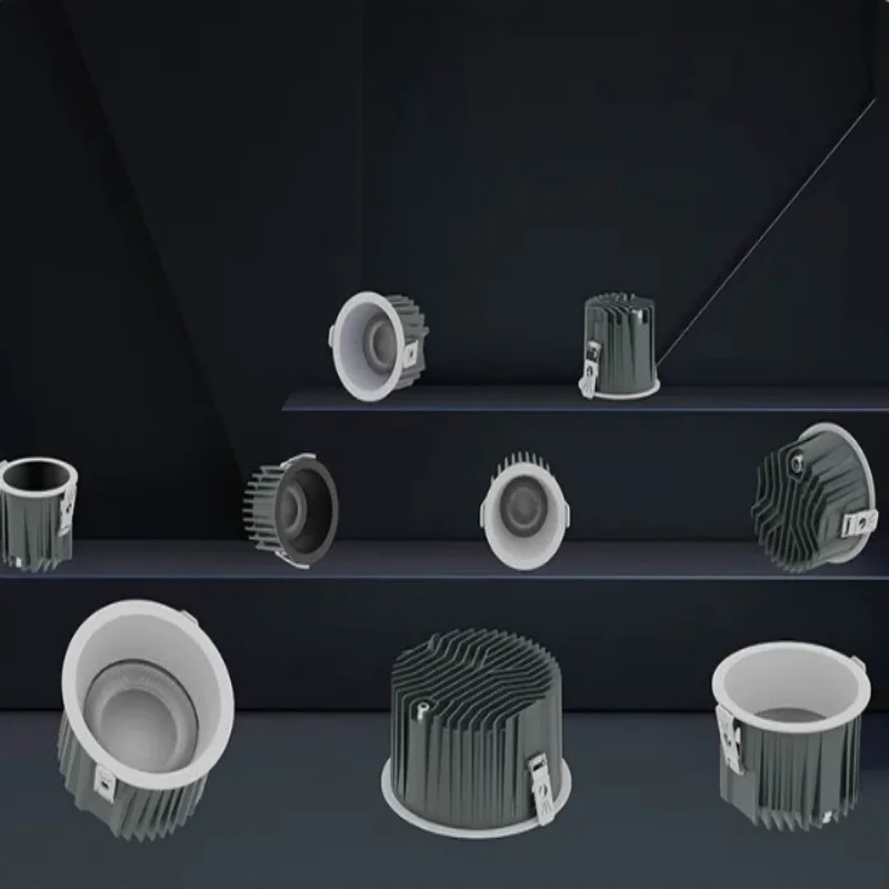 

IP65 waterproof tube spotlights for bathrooms, toilets and kitchens, moisture-proof embedded led household anti-glare hole light