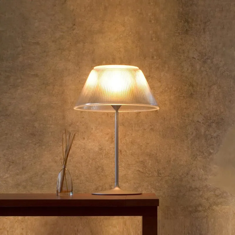 

Italian glass table lamp Nordic simple bedroom model room living room study creative decorative lamp